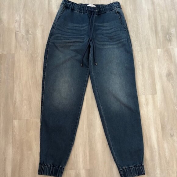SkinnyGirl Denim Drawstring Joggers - size XS - Picture 1 of 4